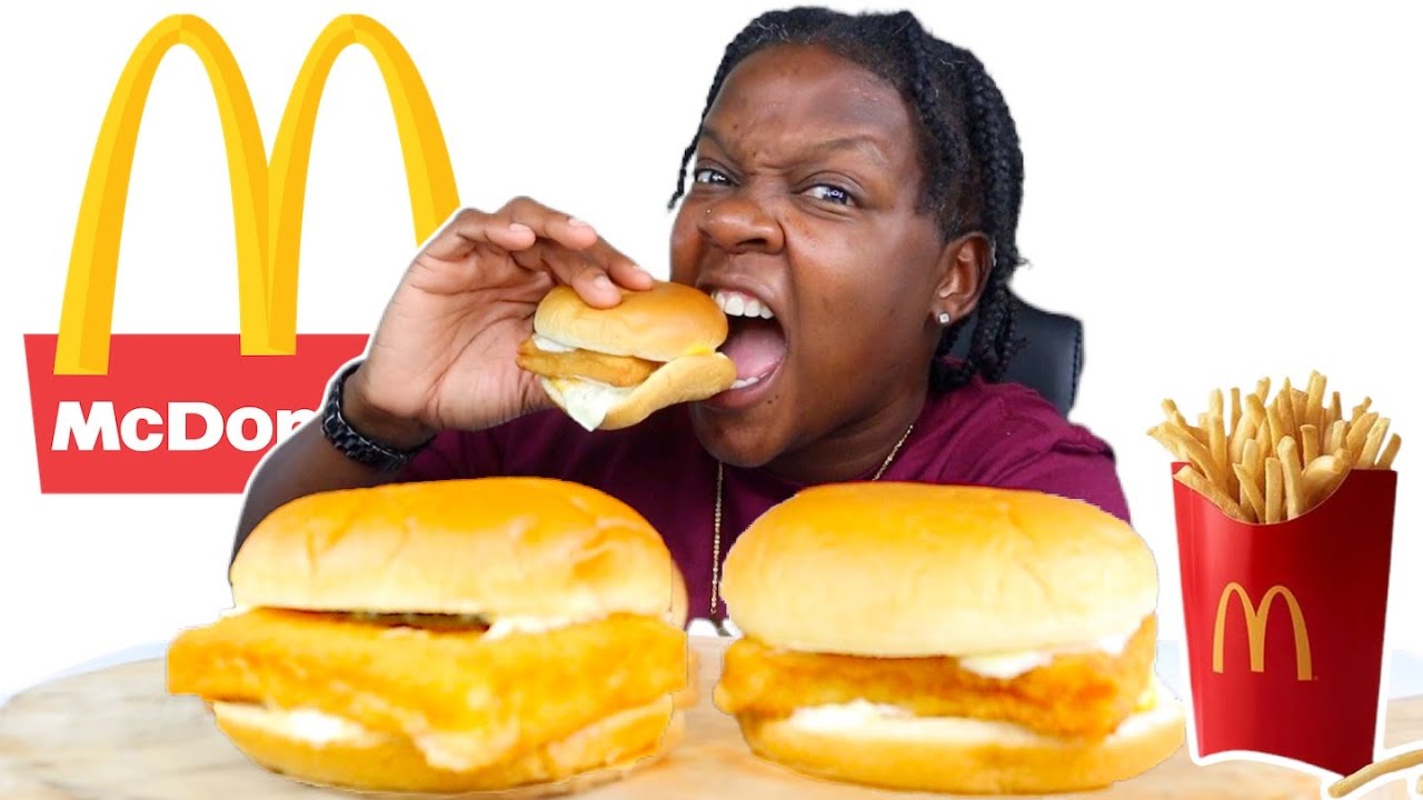 McDonalds MUKBANG • Filet-O-Fish Meal❗️