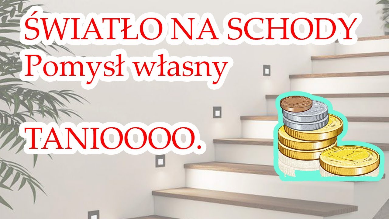 Sposób na tanie oświetlenie schodowe Oprawa + żarówka gu10
