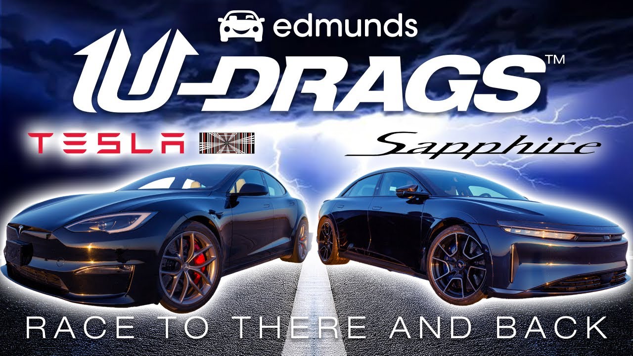 U-DRAGS RACE: Lucid Air Sapphire vs. Tesla Model S Plaid | Quarter Mile, Handling & More