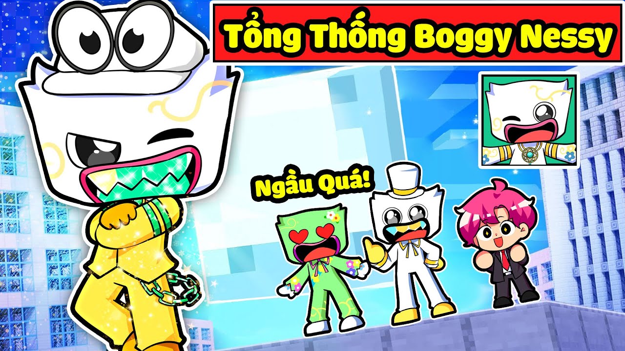 SẼ RA SAO NẾU BOGGY NESSY LÀ TỔNG THỐNG THAY THẾ HIHA TRONG MINECRAFT*HIHA TỔNG THỐNG ✨😍😎