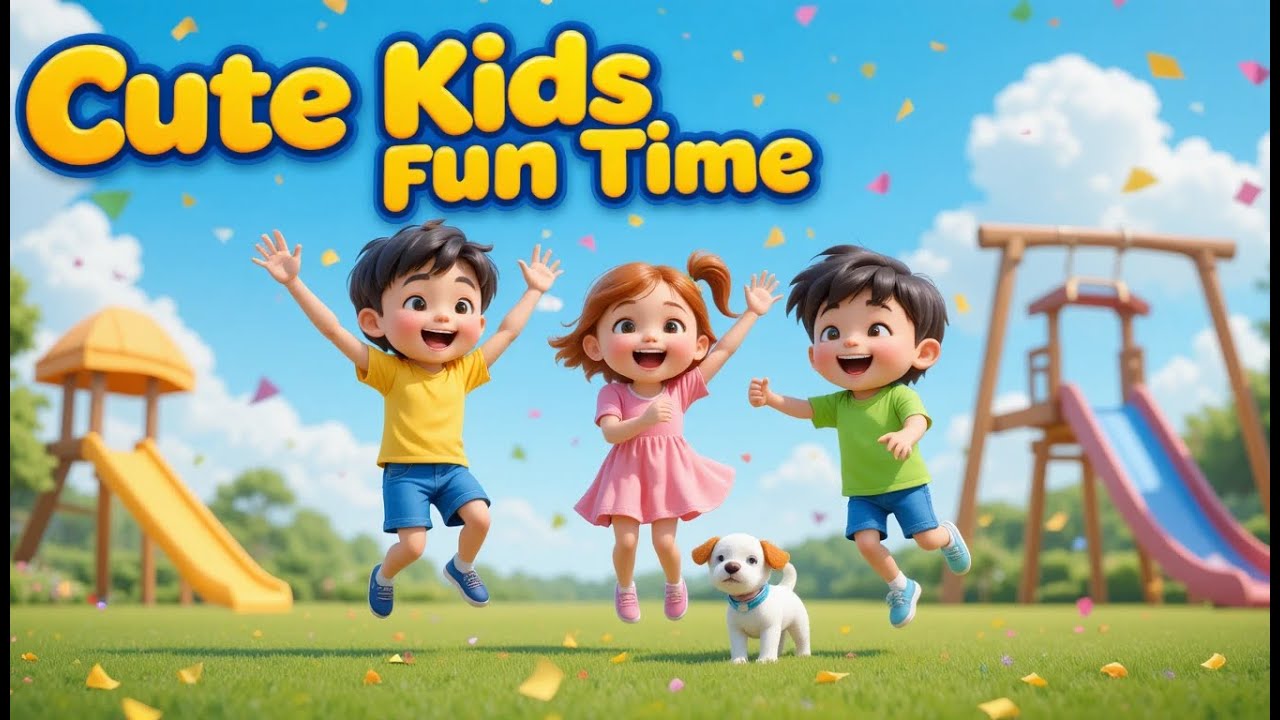 Cute Kids Cartoon 🎈 Fun Time Adventure | Learning & Play Song | Cute Kids Fun Time