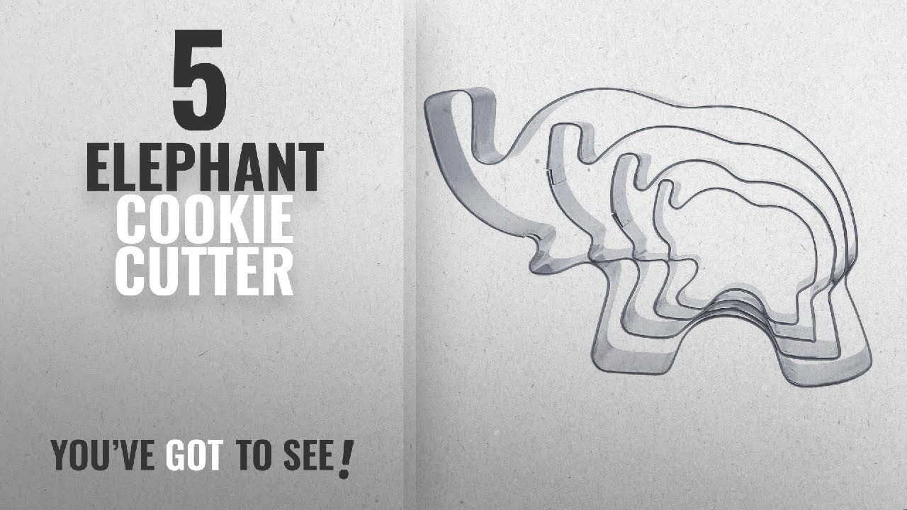 Best Elephant Cookie Cutter [2018]: Elephant Cookie Cutter Shapes Set Stainless Steel Elephant