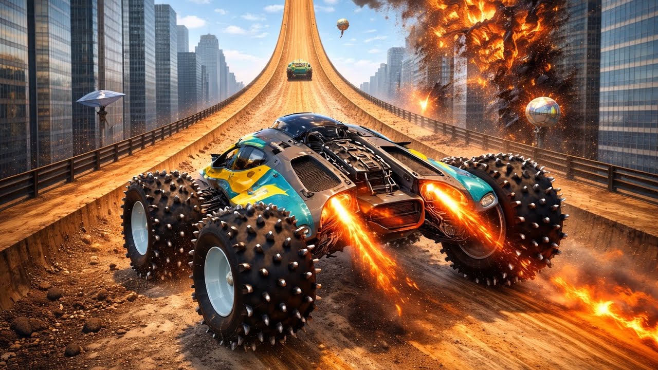 New Ramp Race 3D Game | Car Mega Ramp Racing Gameplay - Android Games