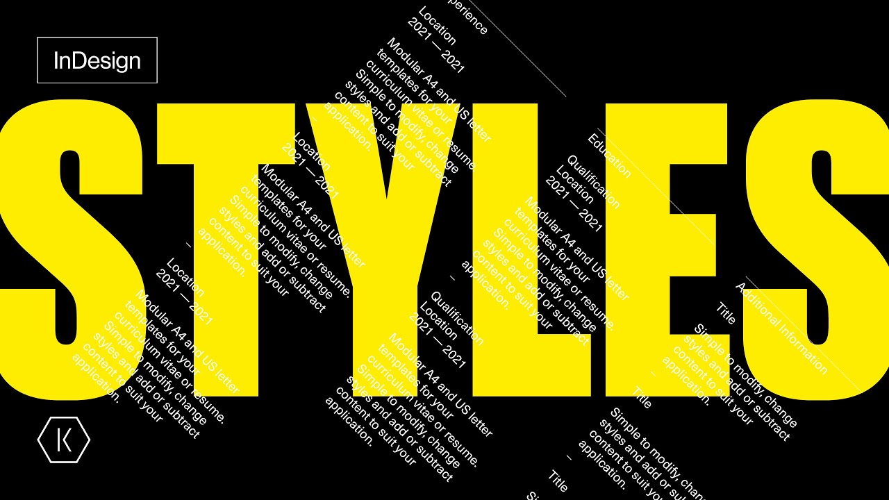 InDesign – Учебное пособие по стилям абзацев и символов