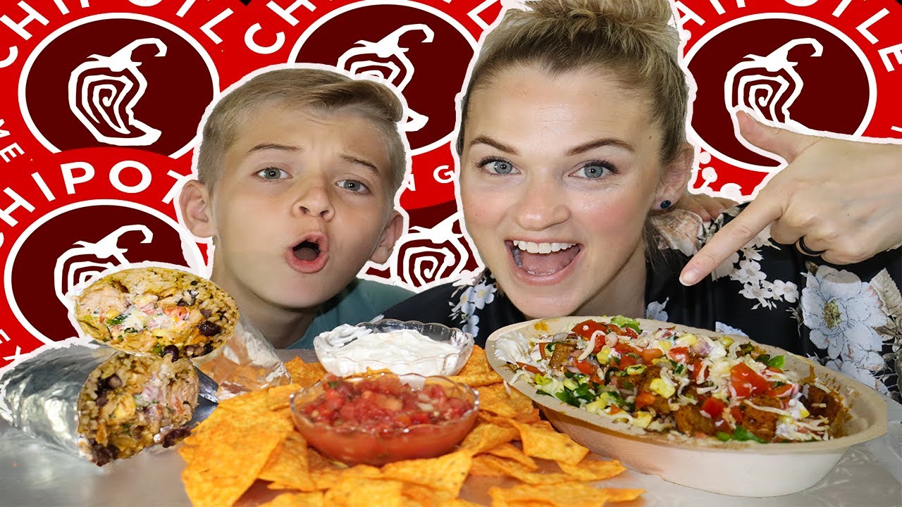 CHIPOTLE MUKBANG - CHICKEN BURRITO, STEAK BURRITO BOWL, CHIPS & PICO DE GALLO