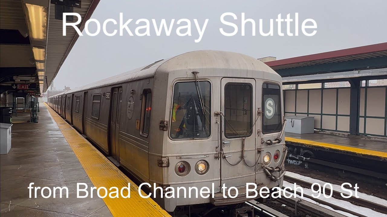 Rockaway shuttle from Broad channel to Beach 90th Street