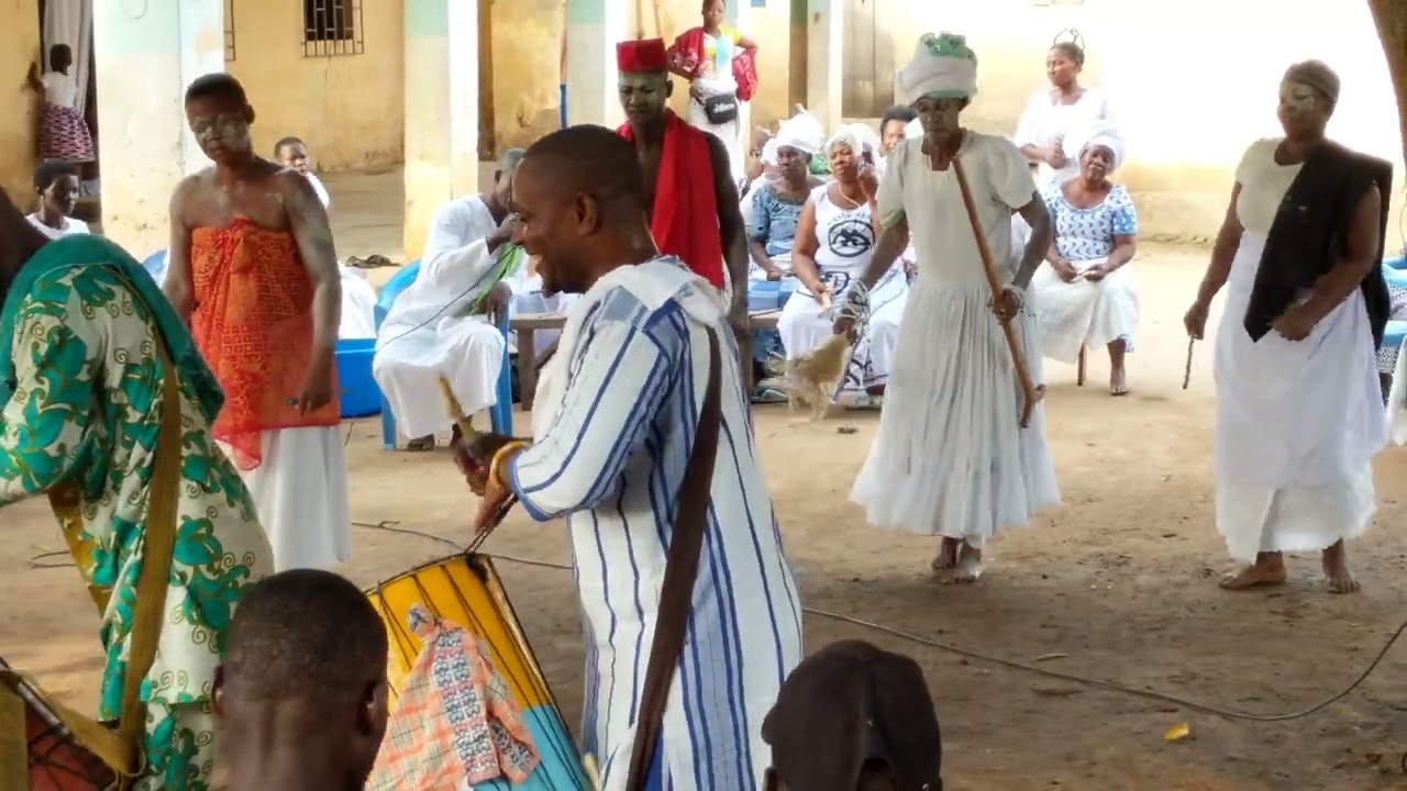 Culte vodou dance ,Aflao Thron Lahadi KOUNDE, Religion EWE