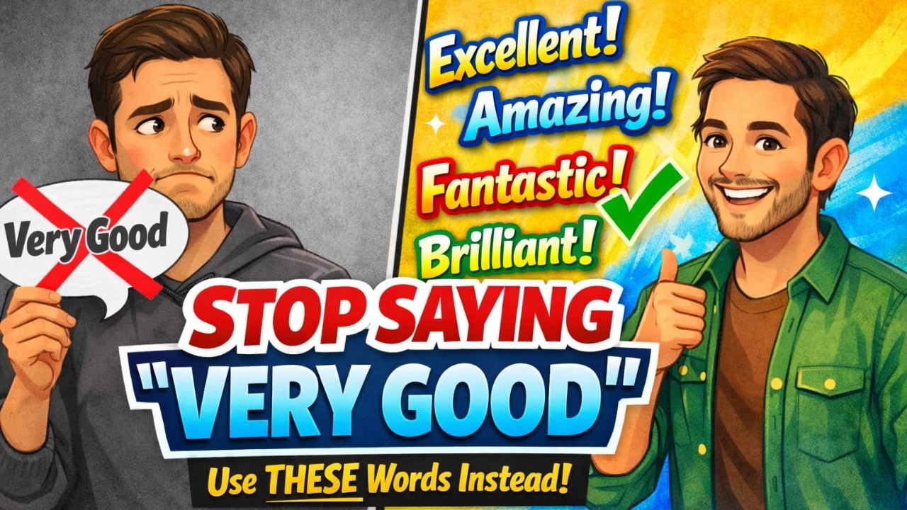 Stop Saying Very Good – Use These 10 Better Words English Practice Everyday