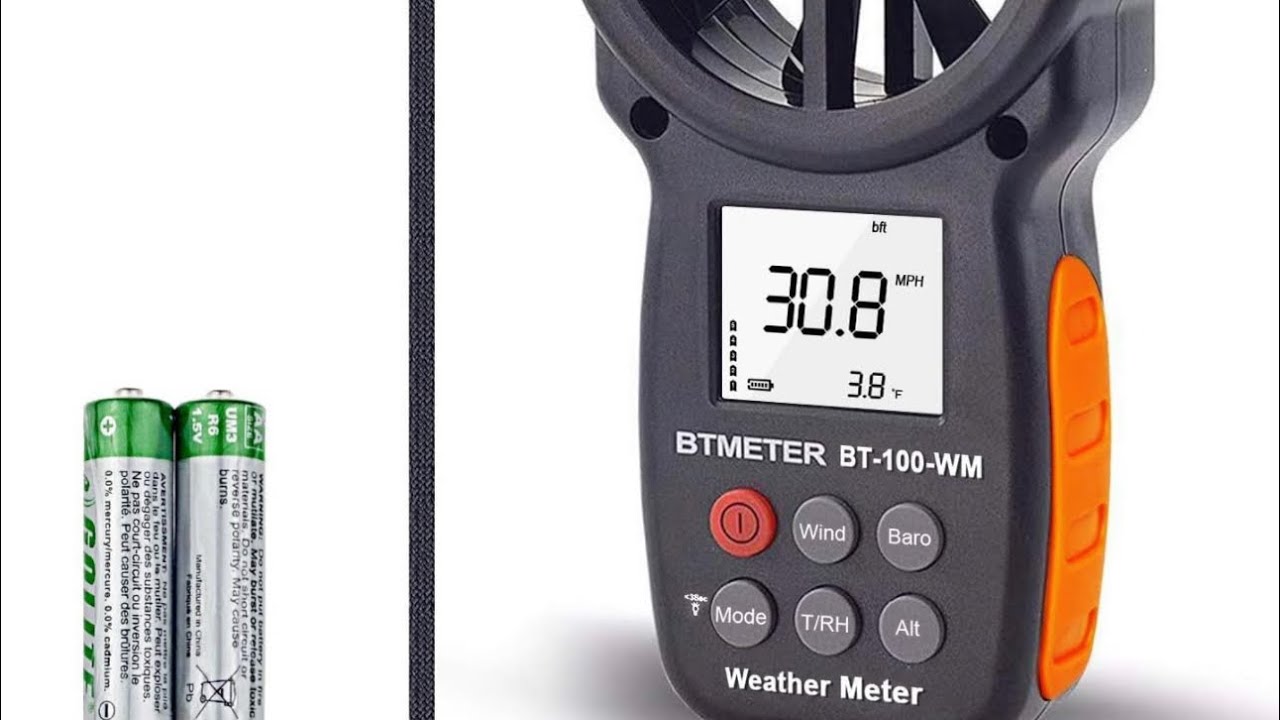 BTMETER Dijital rüzgar ölçüm Anemometre Barometre