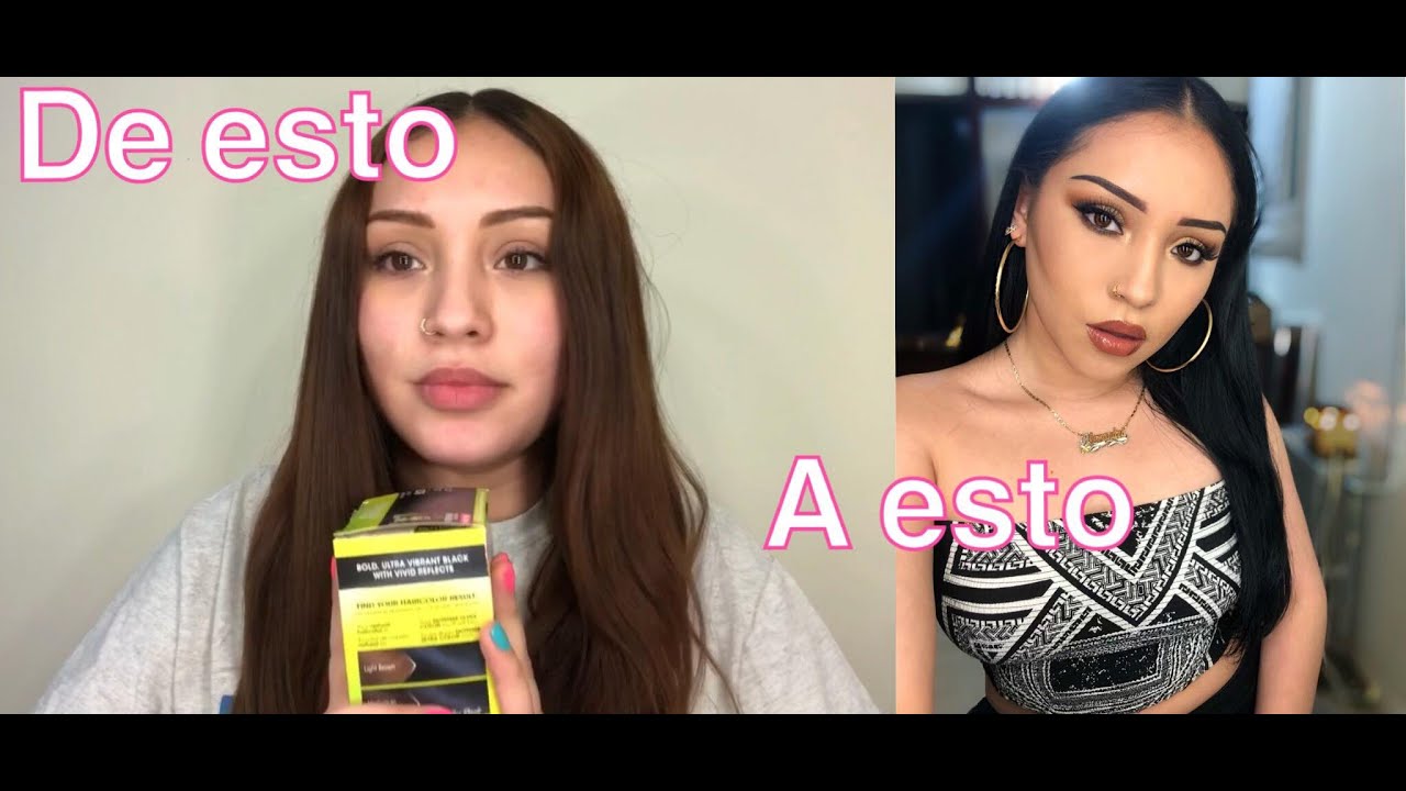DE CASTAÑO A NEGRO | PINTÁNDOME EL CABELLO DE NEGRO