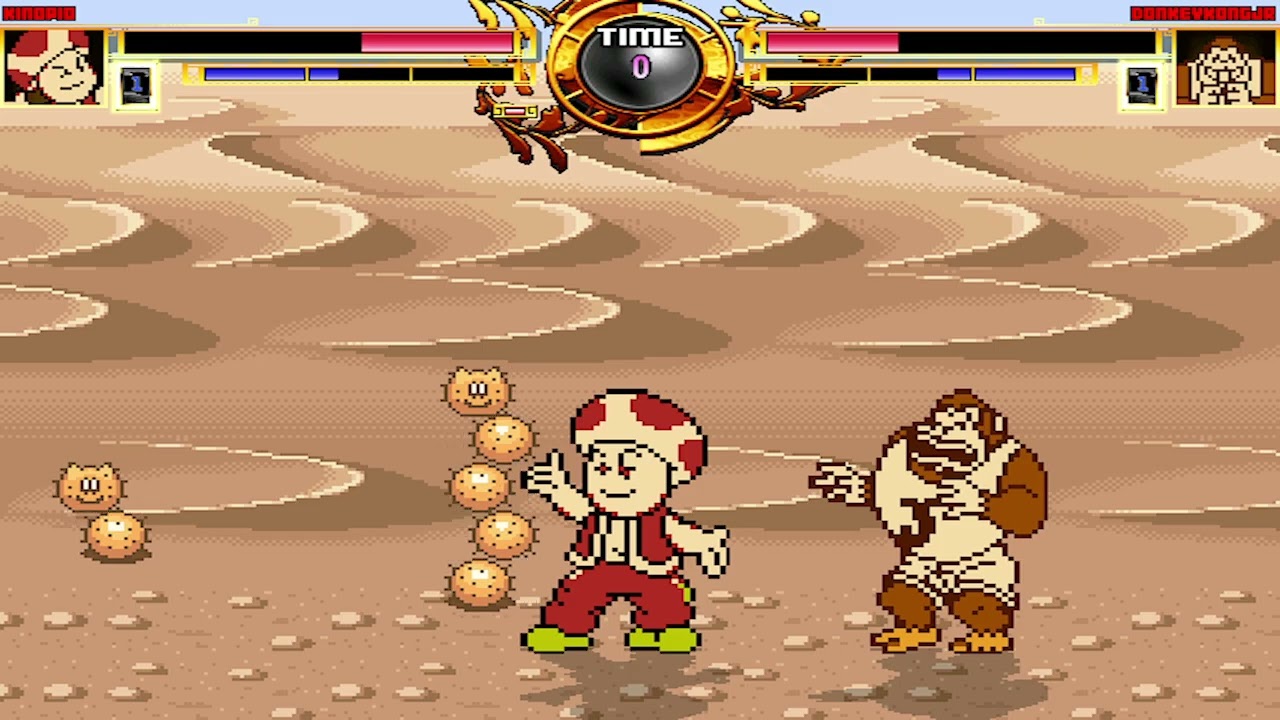 NICK54222 MUGEN: Toad VS Donkey Kong Jr.