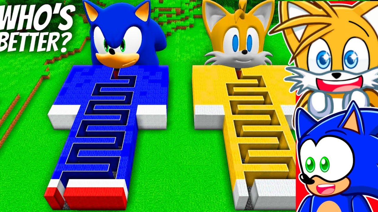 Как найти ЯМУ ЛАБИРИНТА СОНИКА и Тейлза в Minecraft?!