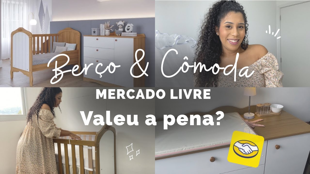 BERÇO E CÔMODA DO MERCADO LIVRE | Opinião REAL + Medidas | Valeu a pena? 🍼🩷