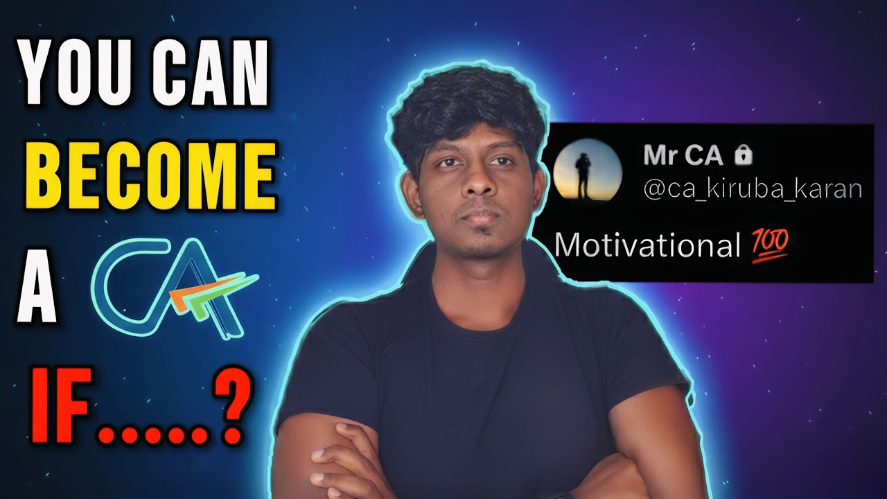 A Kutty Story from my CA Journey | Motivational🔥 | Tamil | Mr CA