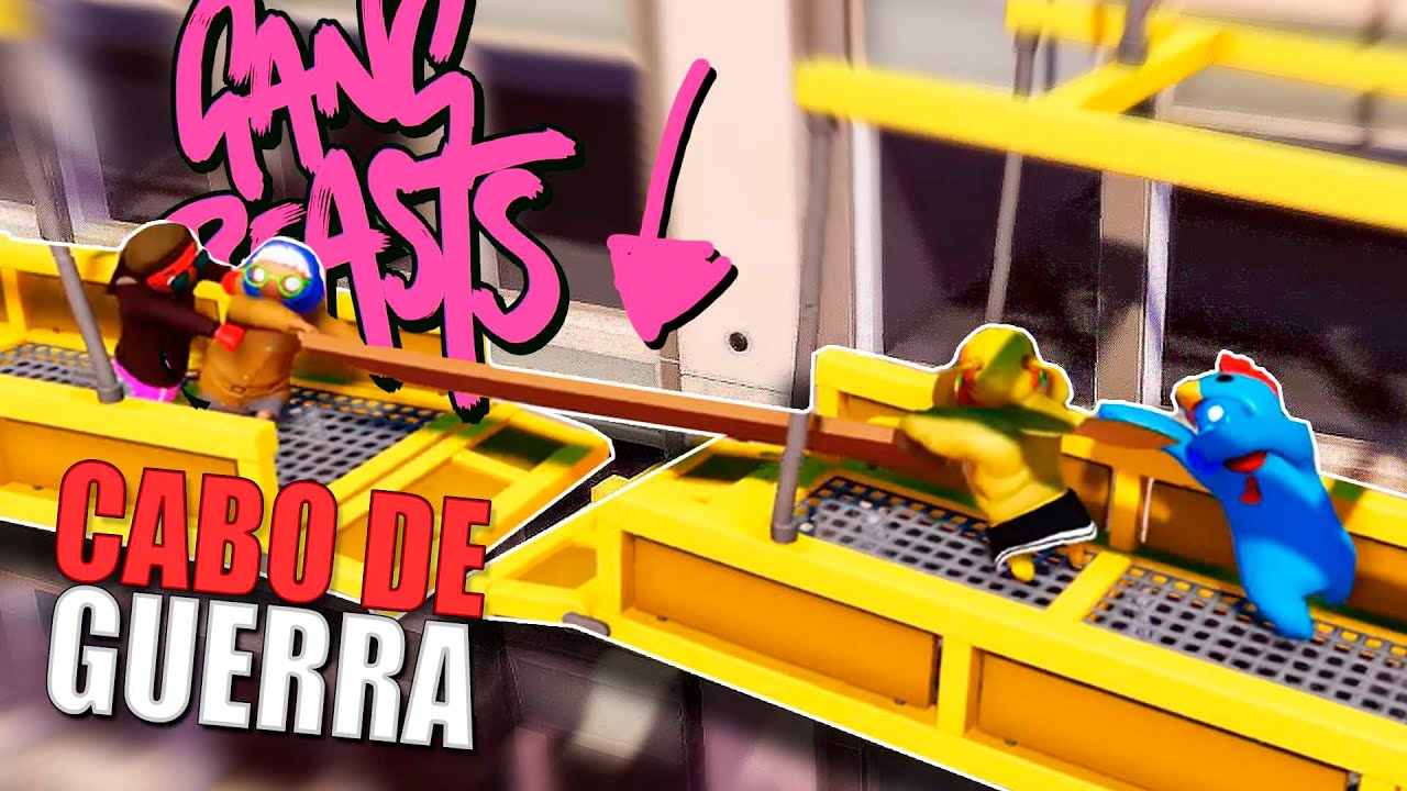 Puxe o cabo ou todos caem Gang beasts Momentos Engraçados