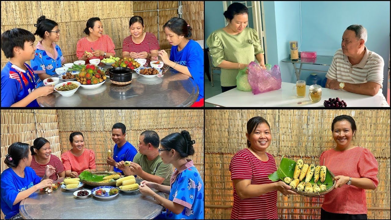 Chị Em Cháu Đến Chơi Cùng Vui Ngoài Chòi Lá | Thuý Nhân Trà Vinh #367
