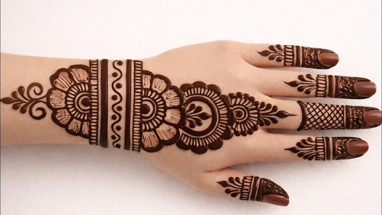 Simple Back Hand Mehndi Design। Eid Special Mehandi। Ramadan Special Mehndi Designs। #mehndi 