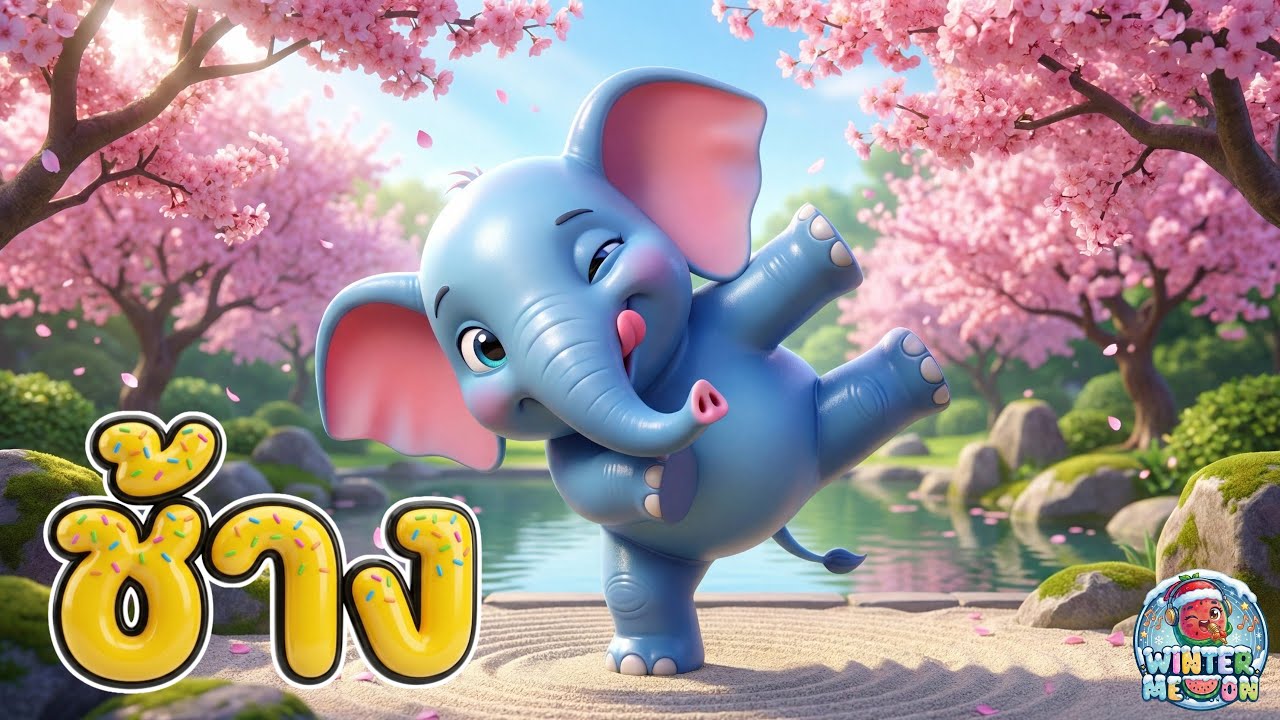 ช้าง ช้าง ช้าง ตัวโตๆ 🐘 เพลงเด็กในตำนาน 3D สวยสมจริง เต้นสามช่าฮาๆ |  WINTERMELON