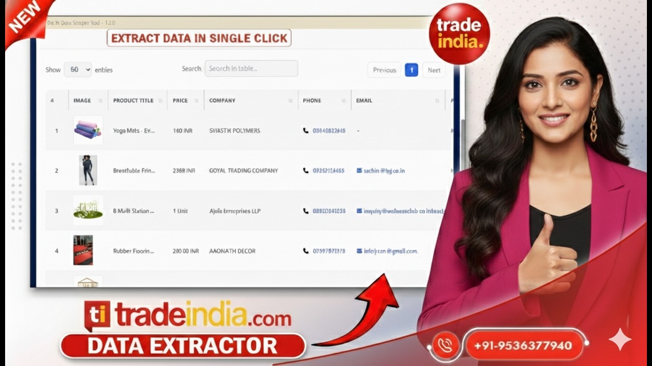 Latest Tradeindia data extractor | tradeindia lead scraper | tradeindia scraper tool free download