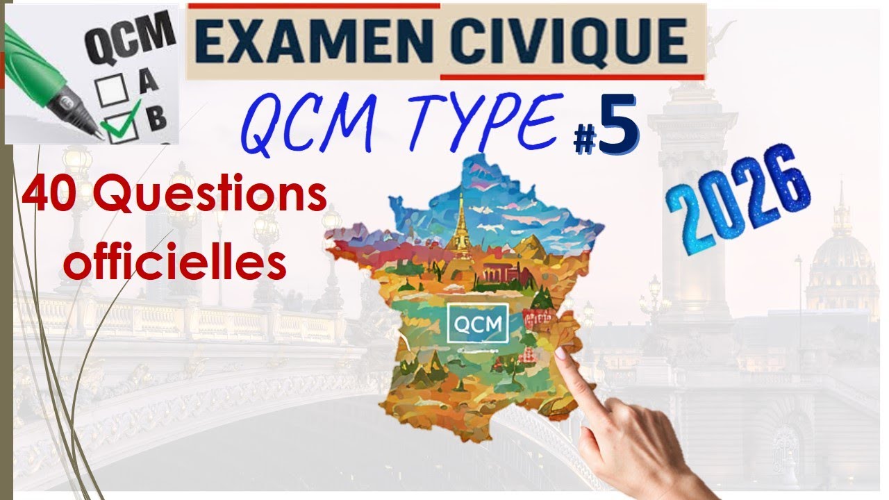 QCM Nr 5, Examen Civique Naturalisation, CDR et Carte de Séjour Pluriannuelle (40 Questions Réponse)