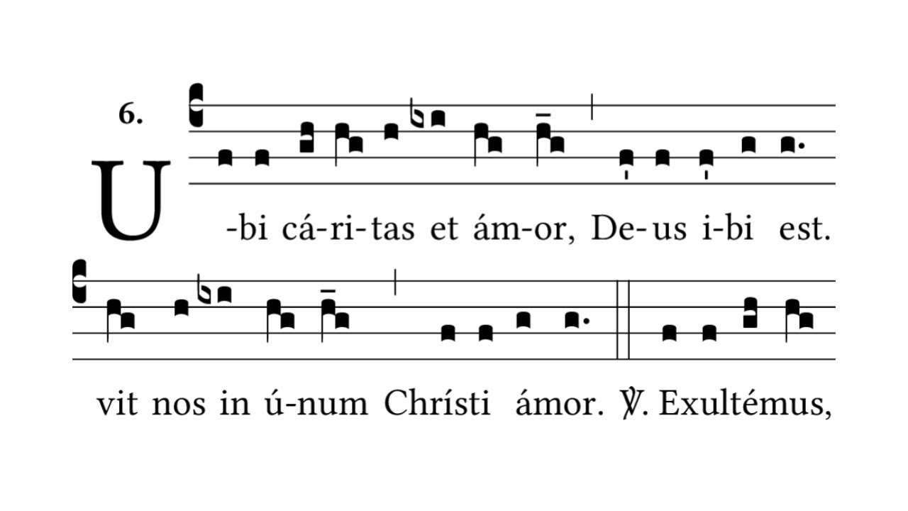 Ubi Caritas - Gregorian Chant (Where charity and love are, there God is.)