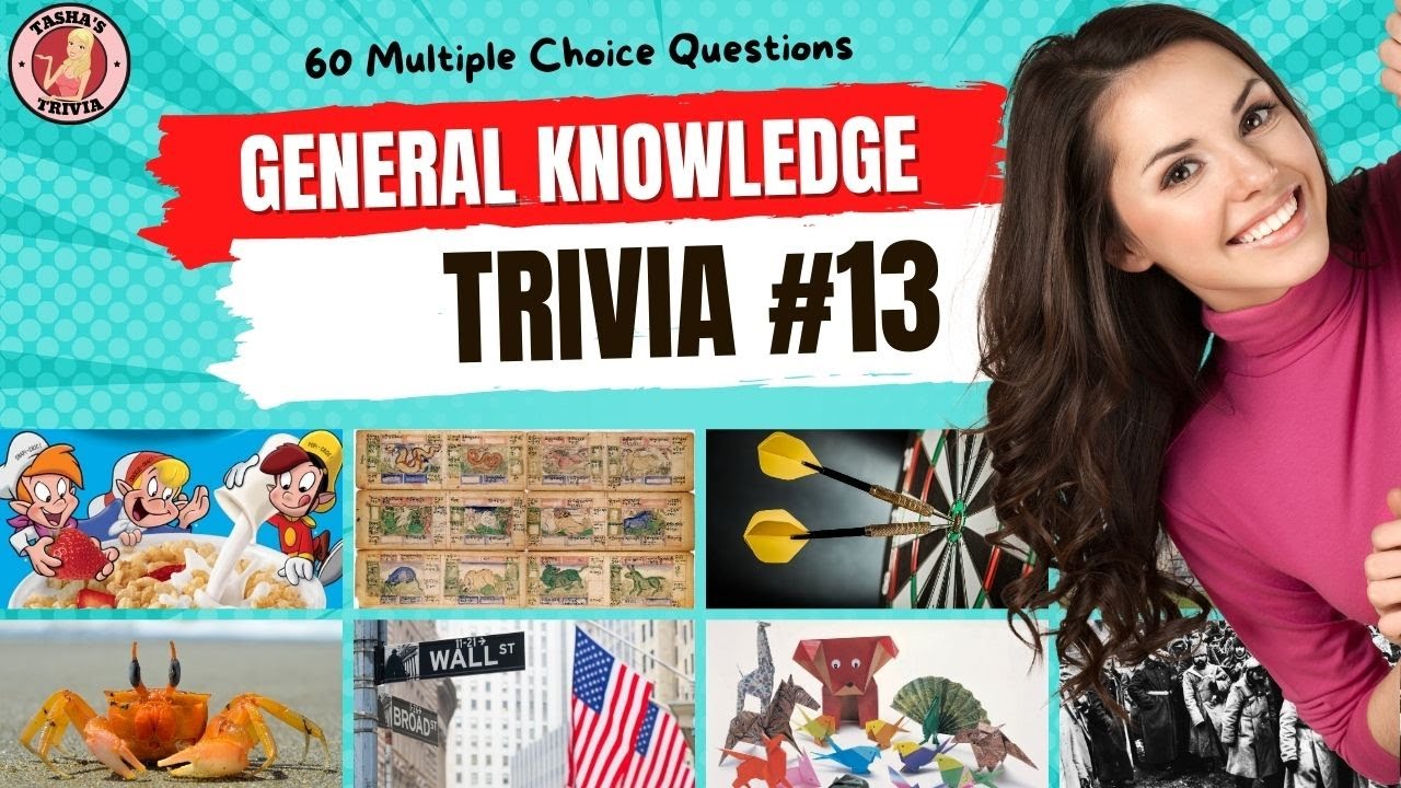 GENERAL KNOWLEDGE TRIVIA QUIZ #13  60 General Knowledge Trivia Questions and Answers