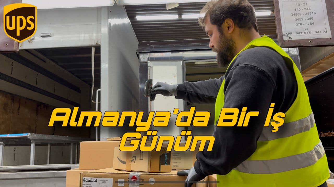 UPS'te Bir Gün | Almanya'da Öğrenci Olarak Bir İş Günüm Vlog #1