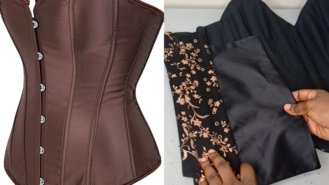How to SEW a Victorian Corset top with Busk, Lacing and Modesty Panels