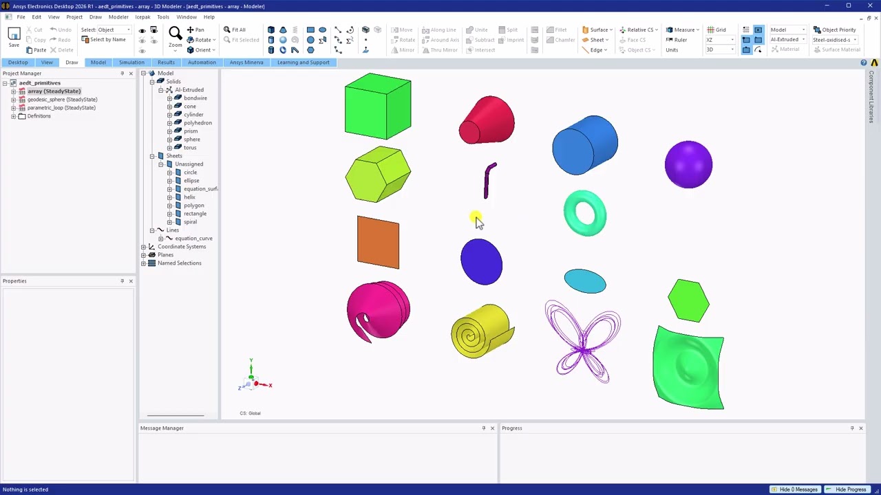 Native Primitive Shapes in Ansys Icepak