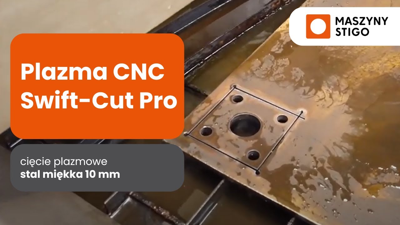 Plazma CNC Swift-Cut Pro - cięcie plazmowe: stal miękka – 10 mm   |   maszynystigo.pl