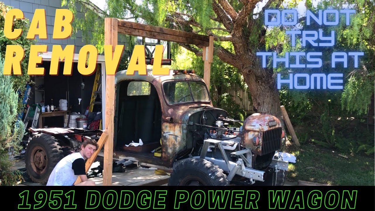 Dodge Power Wagon Cab Removal and Frame Paint Job - Restoration Part 5