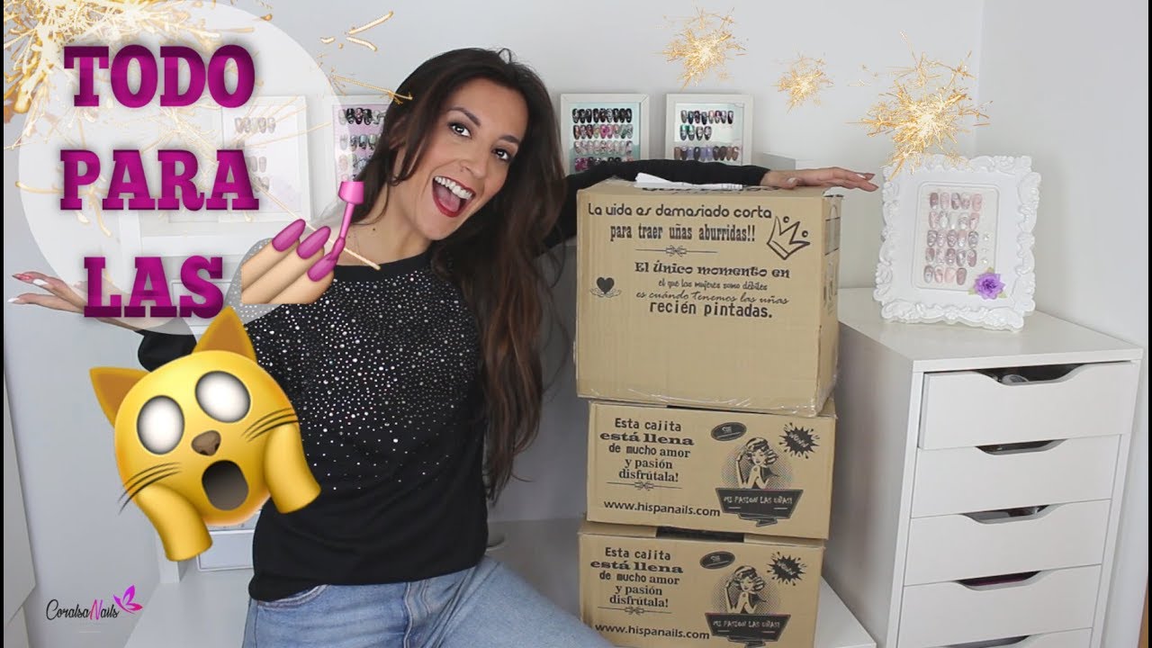 Esmaltes, Acrílicos, gel para uñas. Hiper Mega Haul HISPANAILS