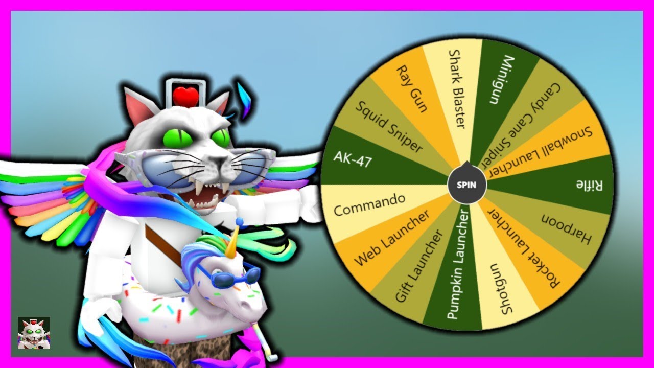 Mystery Wheel picks my gun - SharkBite (Roblox)!