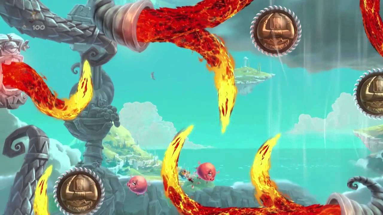 Rayman Legends - Olympus Maximus - A Cloud of Darkness! 100% Completion