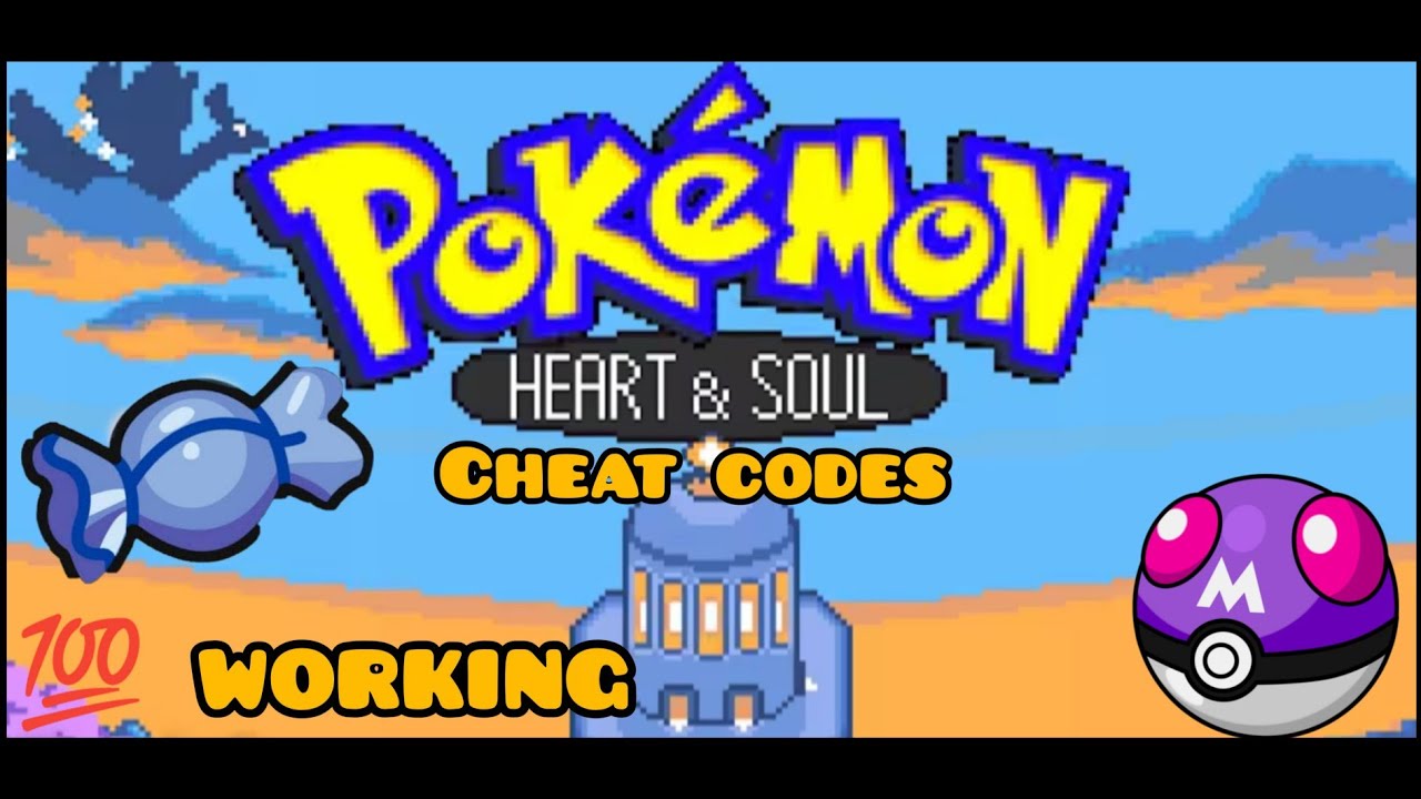 💯% working Rare Candy and Master Ball cheat codes in a single video|Pokemon heart and soul cheats 😎😎