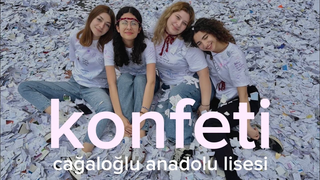 cağaloğlu anadolu lisesi 166. dönem veda etkinliği - konfeti 24 🌟💫