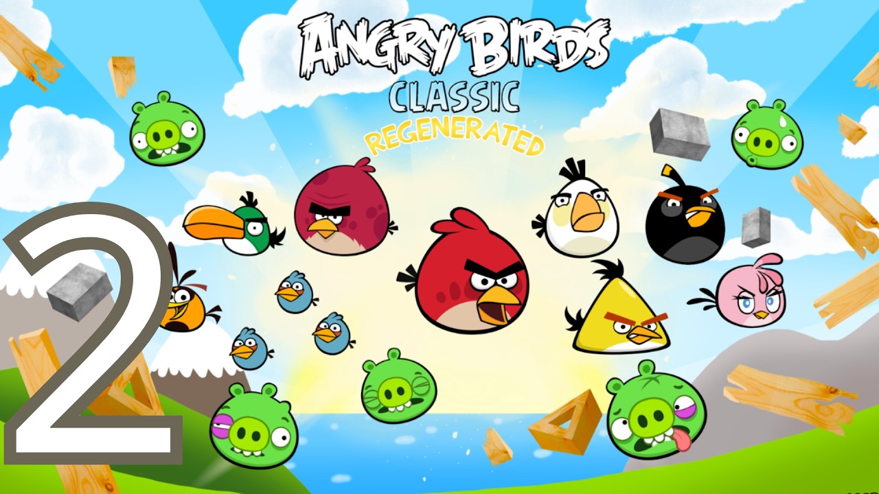 Прохождение Angry Birds Classic Regenerated Mod #2 Poached eggs