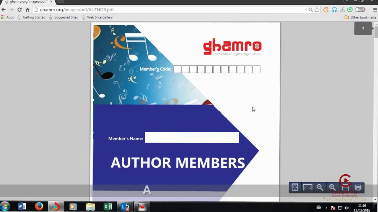 How to Apply for GHAMRO Membership