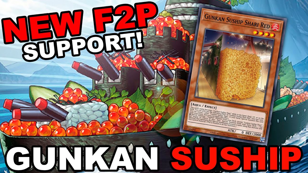 NEW FREE TO PLAY SUPPORT, GUNKAN SUSHIP! Guide & Deck Profile Yu-Gi-Oh! Master Duel
