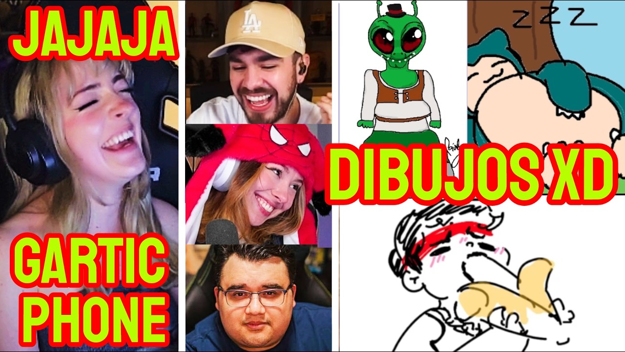 Sylvee juega Gartic Phone con ElDed, Juan, Mictia y más streamers y se van ALM con los dibujos