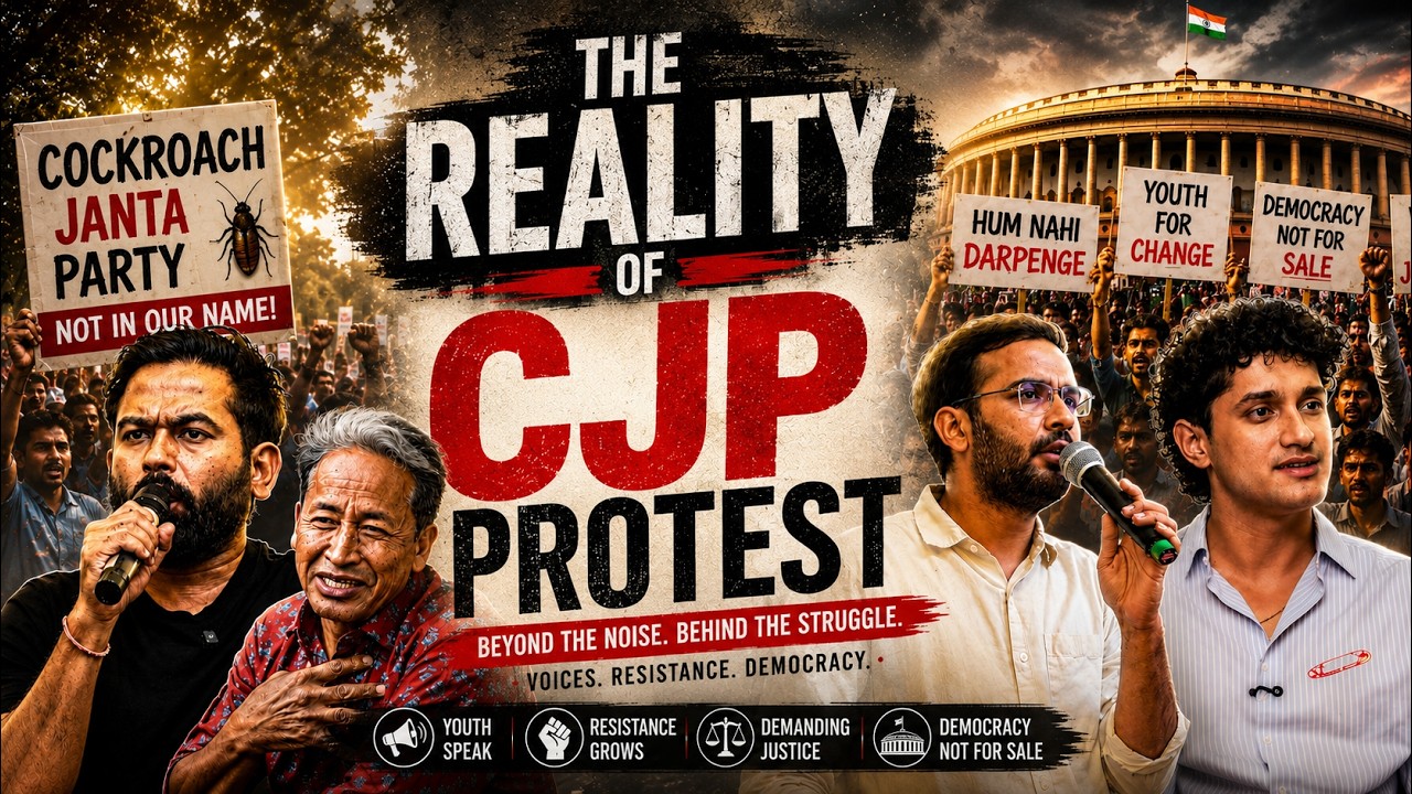 CJP Jantar Mantar Protest | Gen Z Protest | Sonam Wangchuk | Abhijeet Dipke