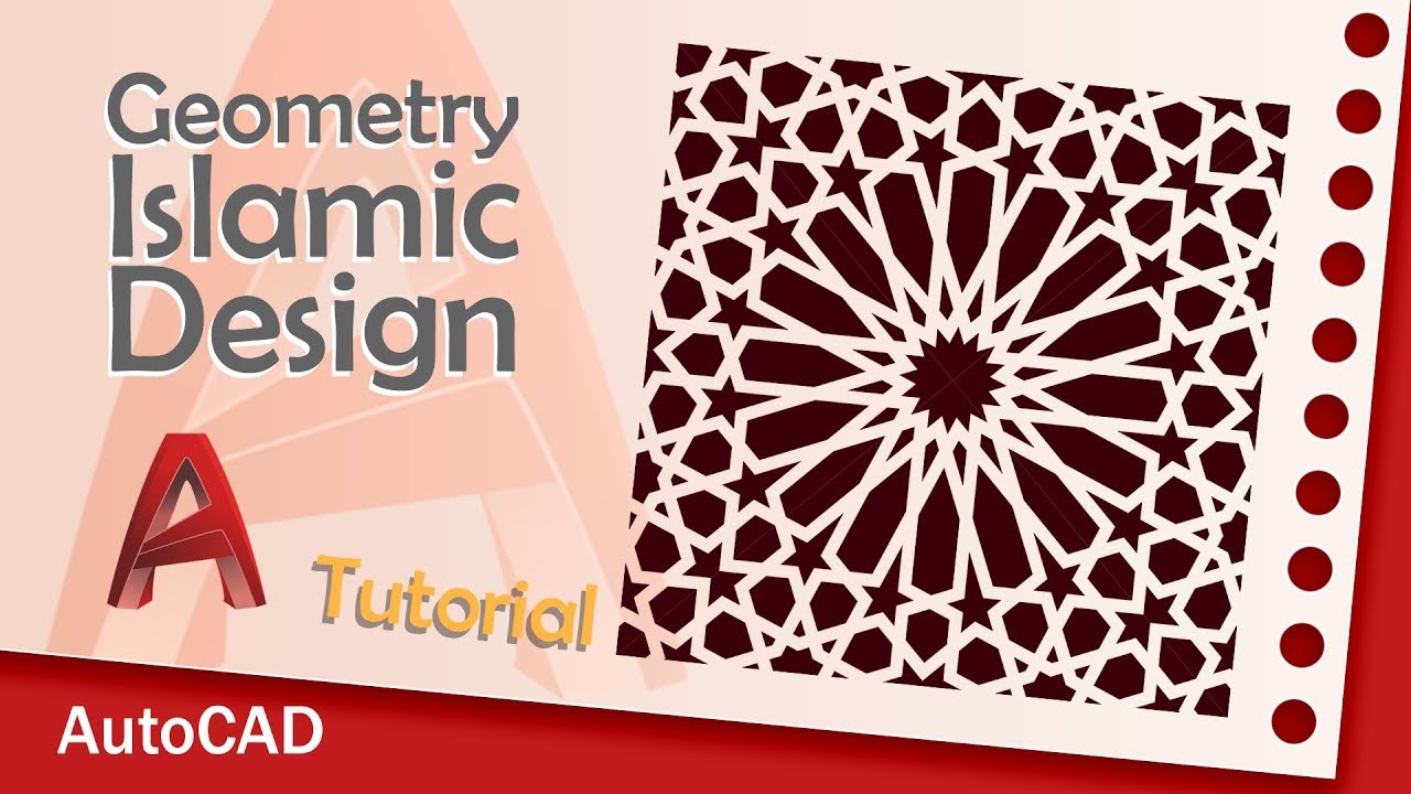 geometric islamic design Tutorial 7 AutoCAD