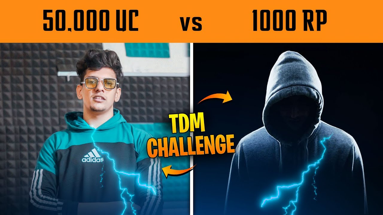 🔥 50,000 UC VS 1000 RP TDM CHALLENGE IN BGMI | BANDOOKBAAZ