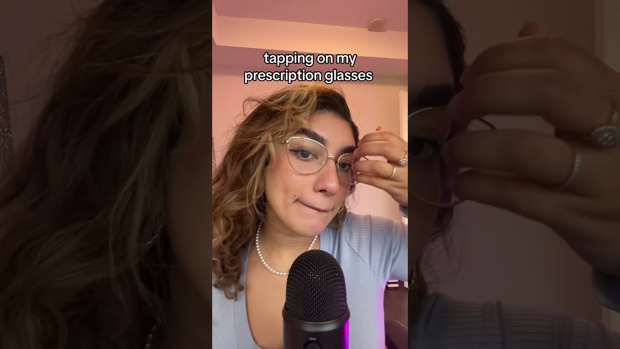 tapping tingles on my glasses 🕶️ #asmr #sleep #asmrtapping