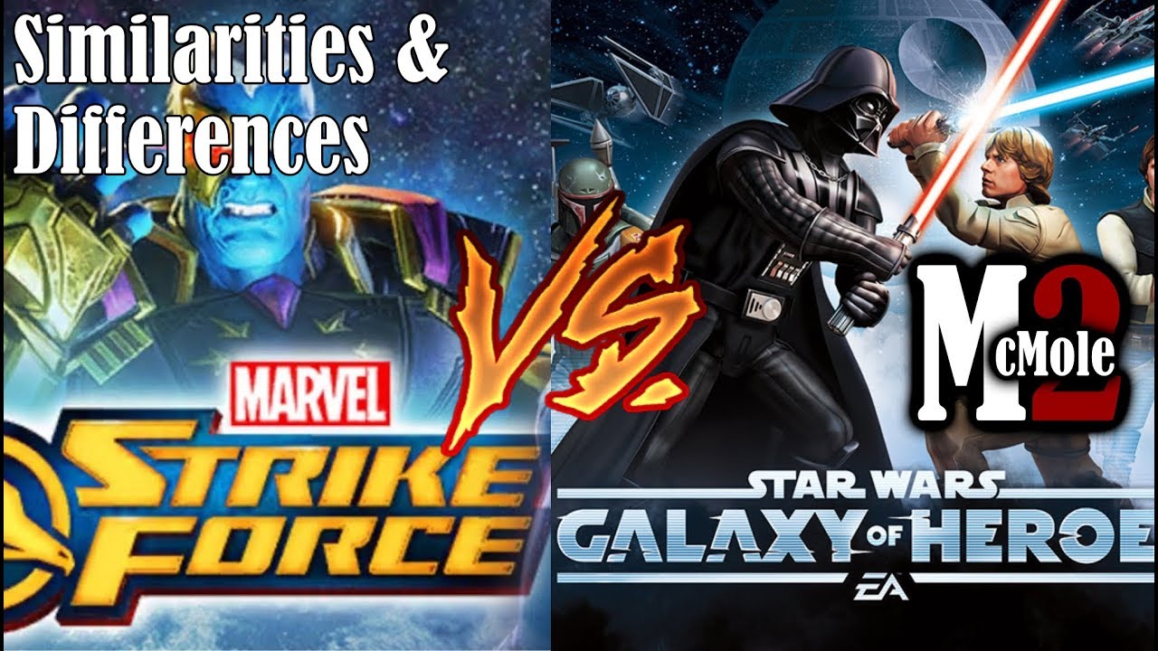 Marvel Strike Force vs Galaxy of Heroes - What is Similar and Different