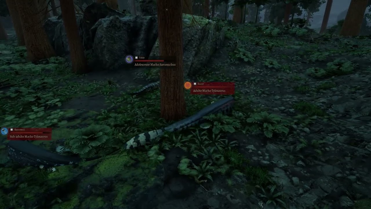 Path of Titans  - Tylos playing with Sarco