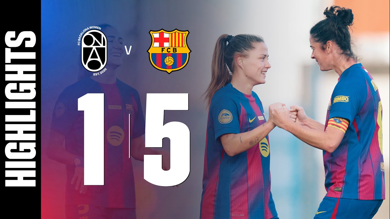 LIGA F | BADALONA 1 vs 5 FC BARCELONA 🔵🔴