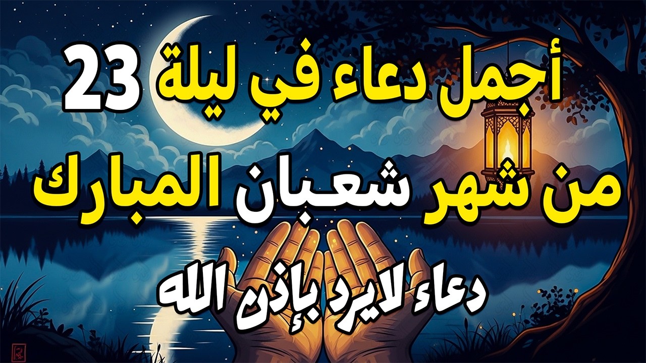 دعاء فى ليلة الأربعاء (23) من شهر شعبان فرض الرزق وقضاء الدين وتفريج الهم وتيسير الأمور باذن الله