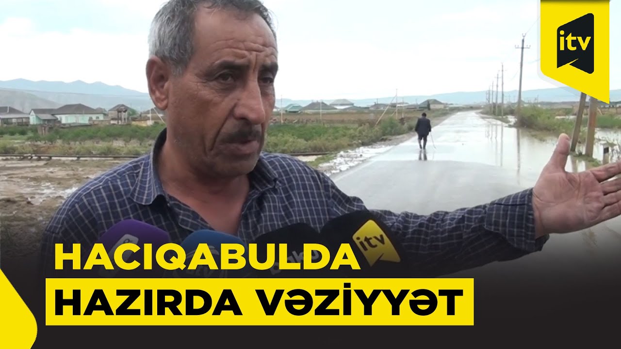 Hacıqabulda sel fəsadlara səbəb oldu