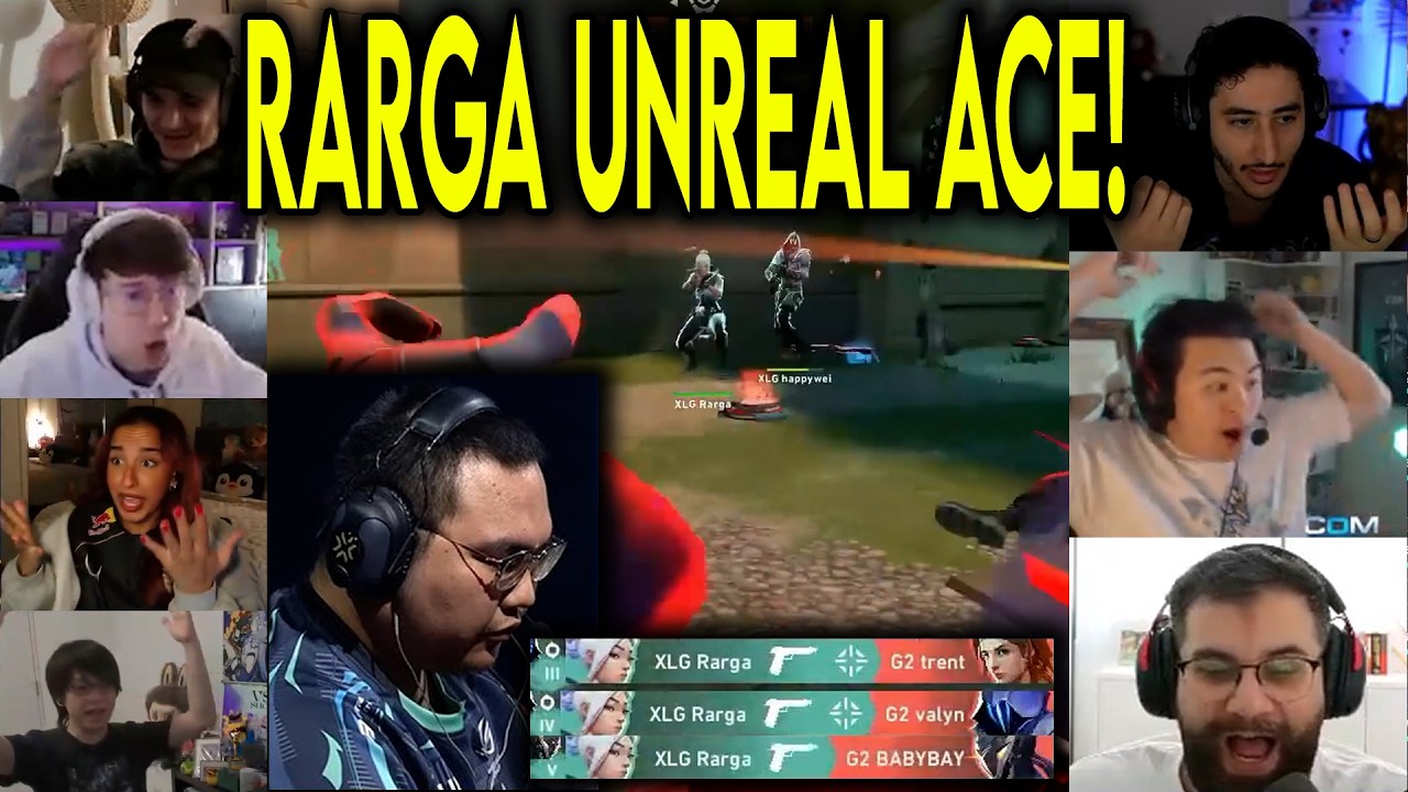 Valorant Streamers Reacts To XLG Rarga UNREAL ACE Against G2 In EWC 2026